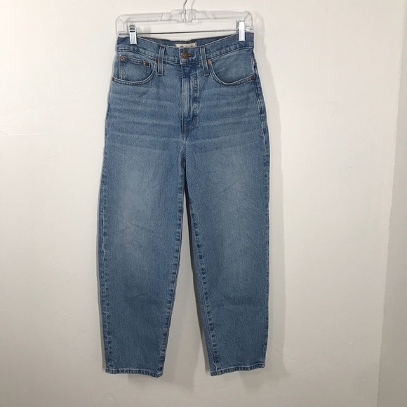 Madewell Denim - Madewell Women's Ballon Jeans Size 26 Blue Denim Light in Whistler Wash 90's Mom